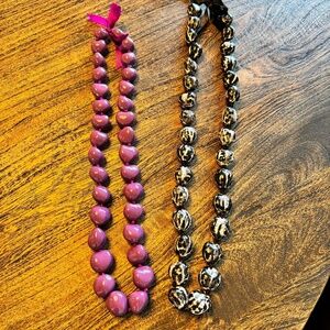 Beautiful AuthenticHawaiian Kukui Nut Lei Necklaces